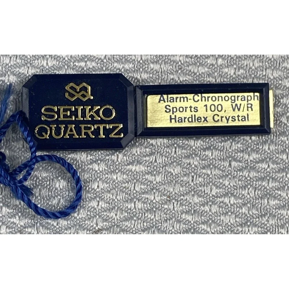 vintage Seiko Sports 100 Alarm watch H557-5179 Original Tag and band parts AS/IS